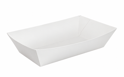 Q Boat Tray Small White 500pcs/ctn