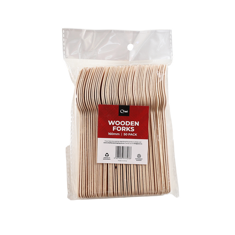 Q Wooden Fork 50pcs x 20pk 1000pcs/ctn