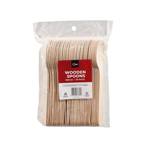 Q Wooden Spoon 50pcs x 20pk 1000pcs/ctn