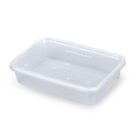 Q LP 650ml 2C Rectangle Cont 500pcs/ctn