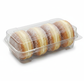 Q PET Donut Clamshell Stack. 320pcs/ctn