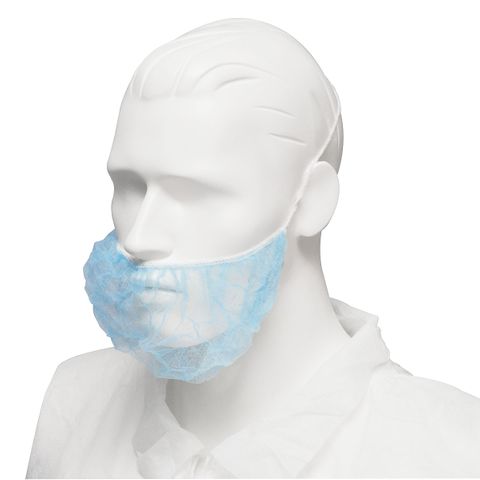 P Beard Cover PP S/Loop Blue 1000pcs/ctn