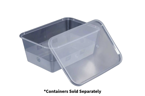 Q LP Clear Rectangle FLAT Lid 500pcs/ctn