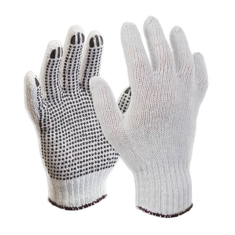 Dotted Cotton Gloves 12pr/pk 120pr/ctn