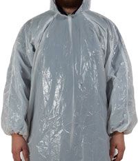 DISPOSABLE SELFGUARD PONCHO HOODED WH 1500X900 BOX