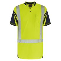BISON L/WEIGHT QUIK DRY HIVIS POLO D/N