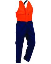 WORKWEAR BISON WK/ZONE OVERALL EASY ACTION CONTRAST HVIS ZIP (EDZPC) 92R