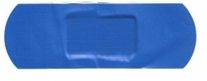 FIRST AID DOVETAIL BLUE METAL DETECTABLE  PLASTERS 100 PK