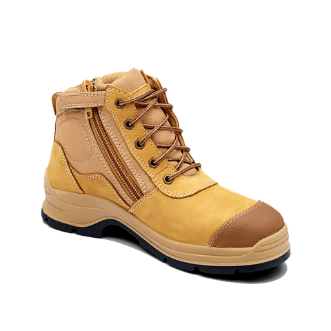 Boot Blundstone Nubuck Wheat Lace Up Ea Amare Safety