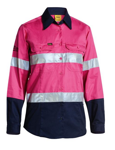 BISLEY LADIES HIVIS L/S SHIRT