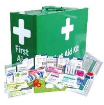 DOVETAIL FIRST AID KIT 1-50 PERSON WALL MOUNTABLE METAL