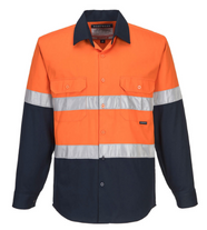 PORTWEST INDUSTRIAL COTTON DRILL DAY NIGHT WORK SHIRT