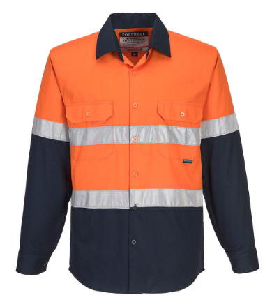 PORTWEST INDUSTRIAL COTTON DRILL DAY NIGHT WORK SHIRT