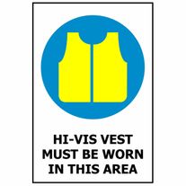 SG HIVIS CLOTHING MUST BE WORN IN THIS AREA SIGN