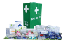 DOVETAIL CATERING FIRST AID KIT LARGE WALL MOUNTABLE METAL