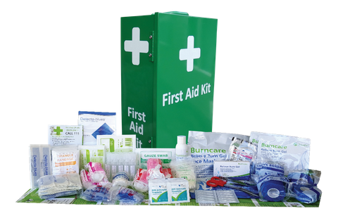 DOVETAIL CATERING FIRST AID KIT LARGE WALL MOUNTABLE METAL