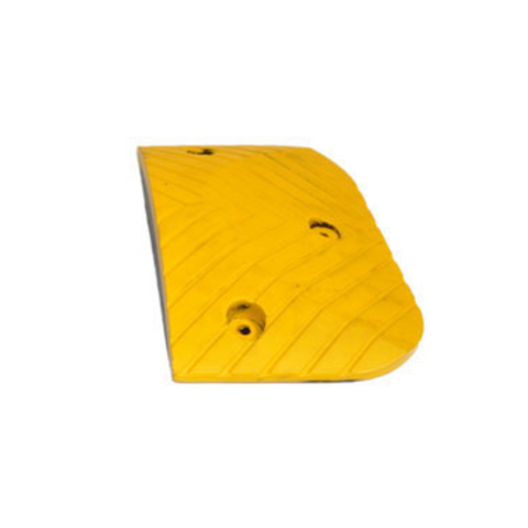 SPEED HUMP HEAVY DUTY END CAP, 50MM HEIGHT YELLOW EA