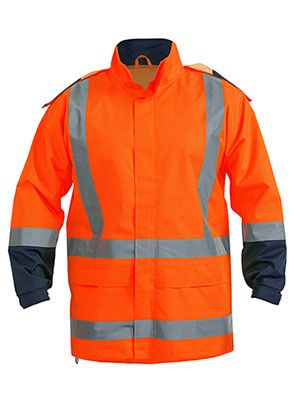 BISLEY TAPED HI VIS RAINJACKET