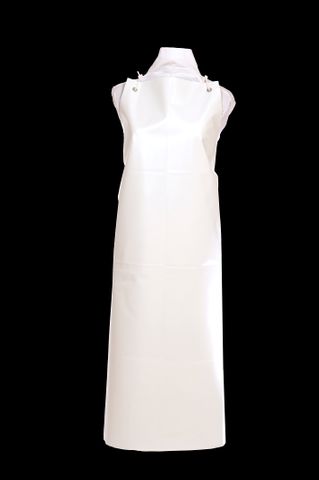 WORKWEAR WHITE APRONS PVC WITH HOOKS EACH