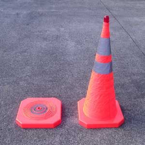 TRAFFIC COLLAPSIBLE ROAD CONE 900MM EACH