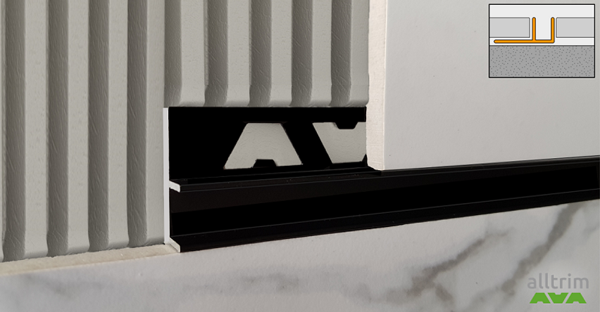 ALLTRIM Shadowline profile in matt black by Amark Group