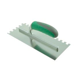 5506 Adhesive Spreading Trowel 380mm Stainless Steel with Wooden handle 15 Square Notched 6 x 6mm 