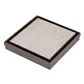 Tile Insert Floor Drain 110x110x20mm  Brushed Gunmetal S/S