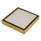 Tile Insert Floor Drain 110x110x20mm Brushed Gold S/S