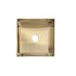 Tile Insert Floor Drain 110x110x20mm Brushed Gold S/S