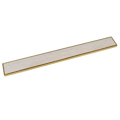 Tile Insert Floor Drain 900x110x20mm Brushed Gold S/S