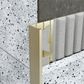 Aluminium Angle - Brushed Matt Gold