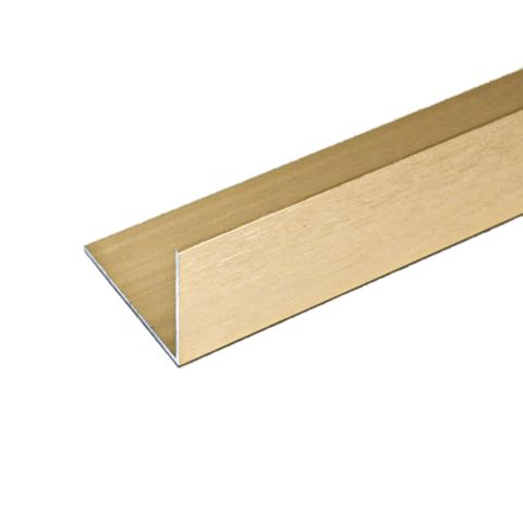 Geo Angle Brushed Matt Gold