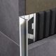 L Profile Aluminium 8mm Bright Silver x 3m