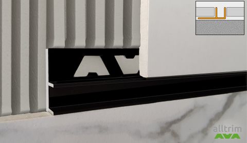 All-channel in Matt Black &ndash; an elegant designer tile trim added to Amark Group&rsquo;s collection.