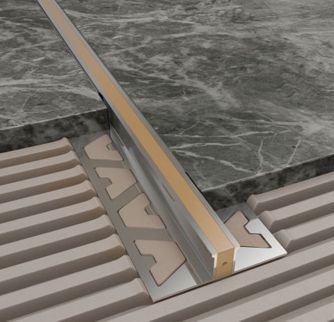 Aluminium Movement Joints - Buff Neoprene