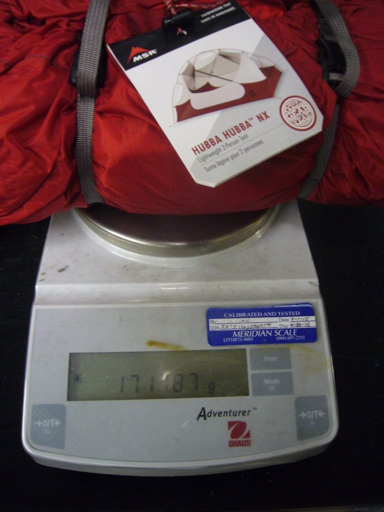 Hubba Hubba NX weight