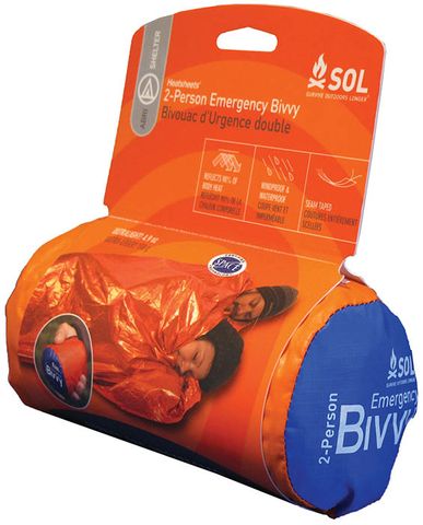 Emergency Bivvy XL with Rescue Whistle - Orange