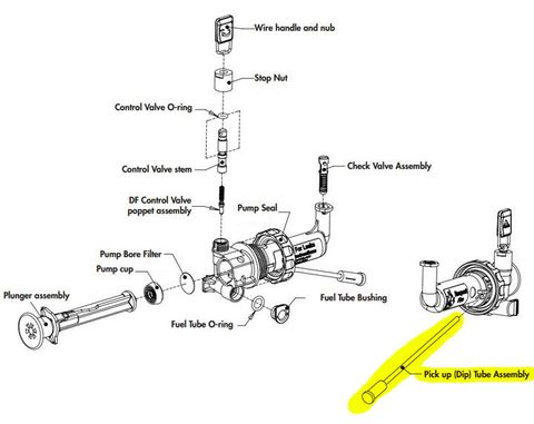 C/Part Fuel Pump Pick Up Tube