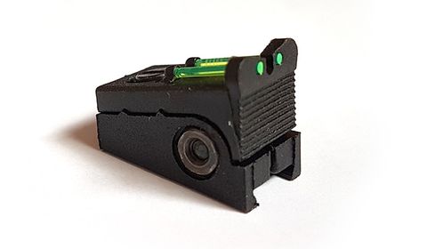 Pom/Wiz Fiber Optic Rear Sight Sml Asmbl