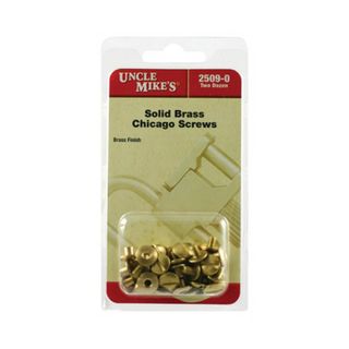 Brass Chicago Screws- 24Pk