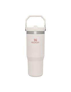 The IceFlow™ Flip Straw Tumbler | 30 OZ  Rose Quartz