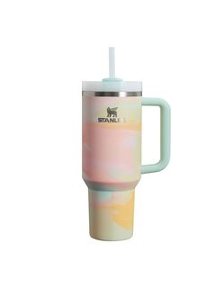 The Quencher H2.0 Flowstate™ Tumbler | 40 OZ Warm Serene Brushstrokes