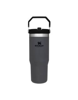 The IceFlow™ Flip Straw Tumbler | 30 OZ Charcoal