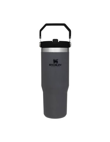 The IceFlow™ Flip Straw Tumbler | 30 OZ Charcoal