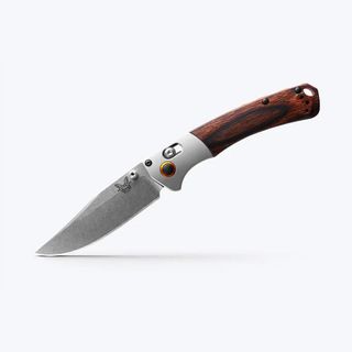 Mini Crooked River | Gray Aluminum & Wood | Clip-point