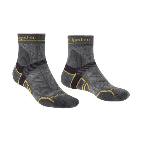 TRAIL RUN Lgtwgt T2 MerinoSport 3/4 Crew-Gunmetal-XL