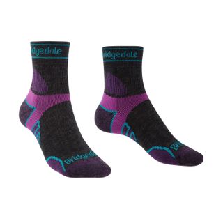 TRAIL RUN Lgtwgt T2 MerinoSport 3/4 Crew-CharcoalPr-W-XL