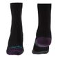 HIKE Lgtwgt Merino Perf-Fit Boot-Black/Purp-W-LG