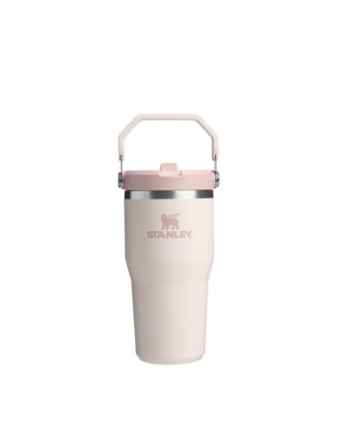 The IceFlow™ Flip Straw 2.0 Tumbler | 20 OZ Rose Quartz