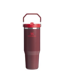 The IceFlow™ Flip Straw Tumbler | 30 OZ Cranberry